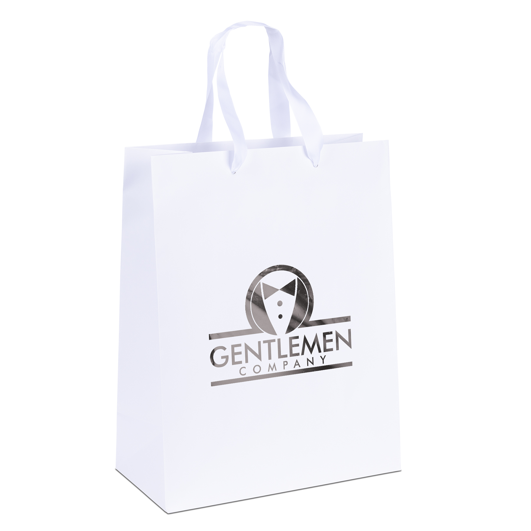 Mary™- Ribbon Handle Matte Eurotote - Foil Print 7