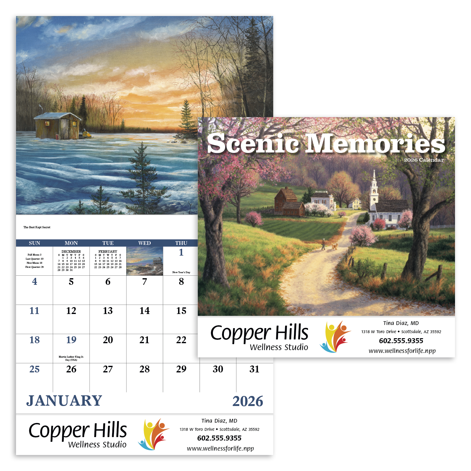 Good Value™ Scenic Memories - Stapled Calendar 61