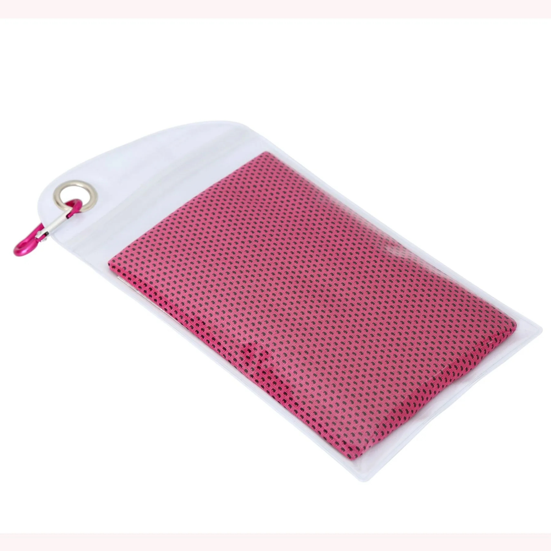 Cooling Towel with Zip Pocket and Carabiner, custom towel with logo imprint 13