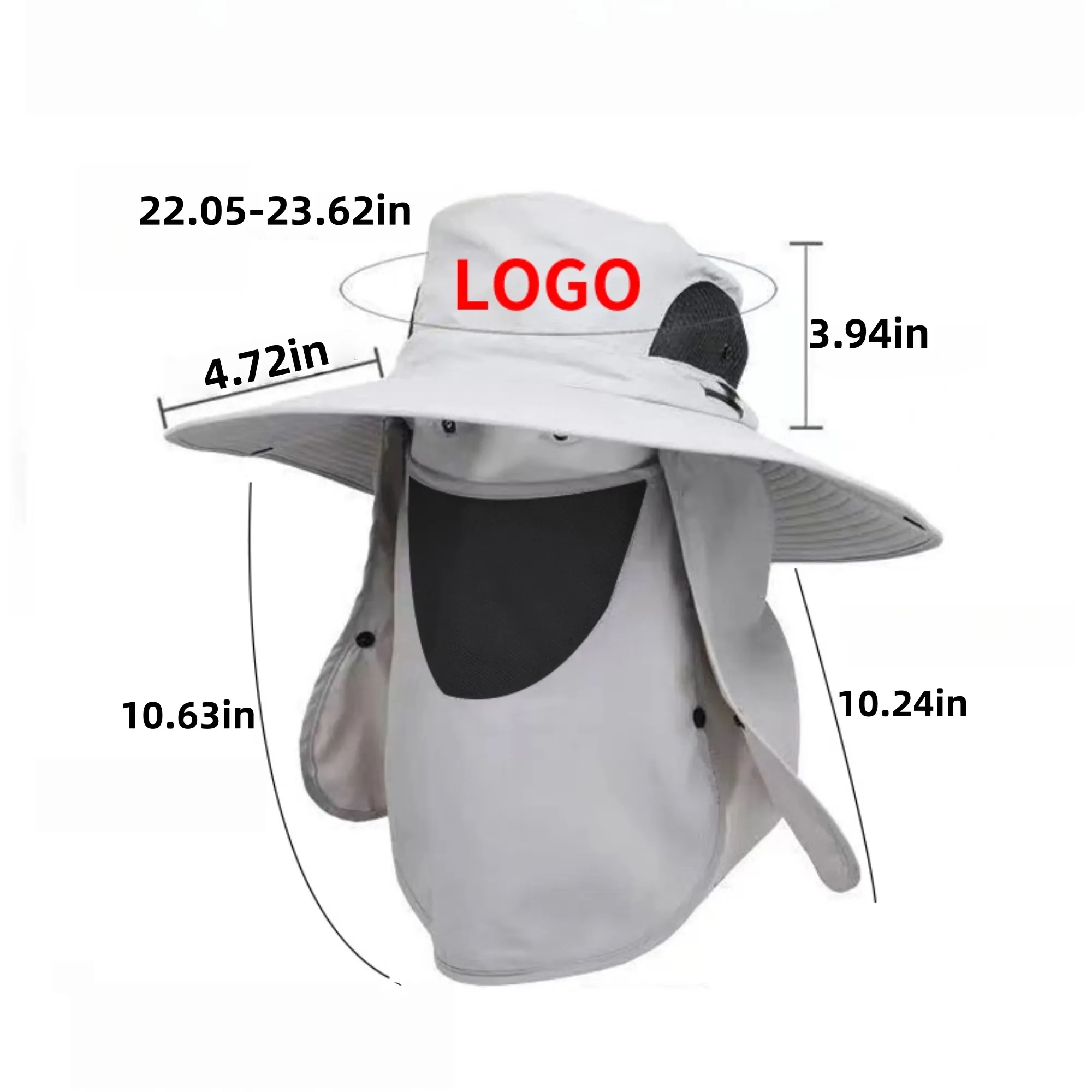 Fishing Wide Brim Hat with Face & Neck Cover