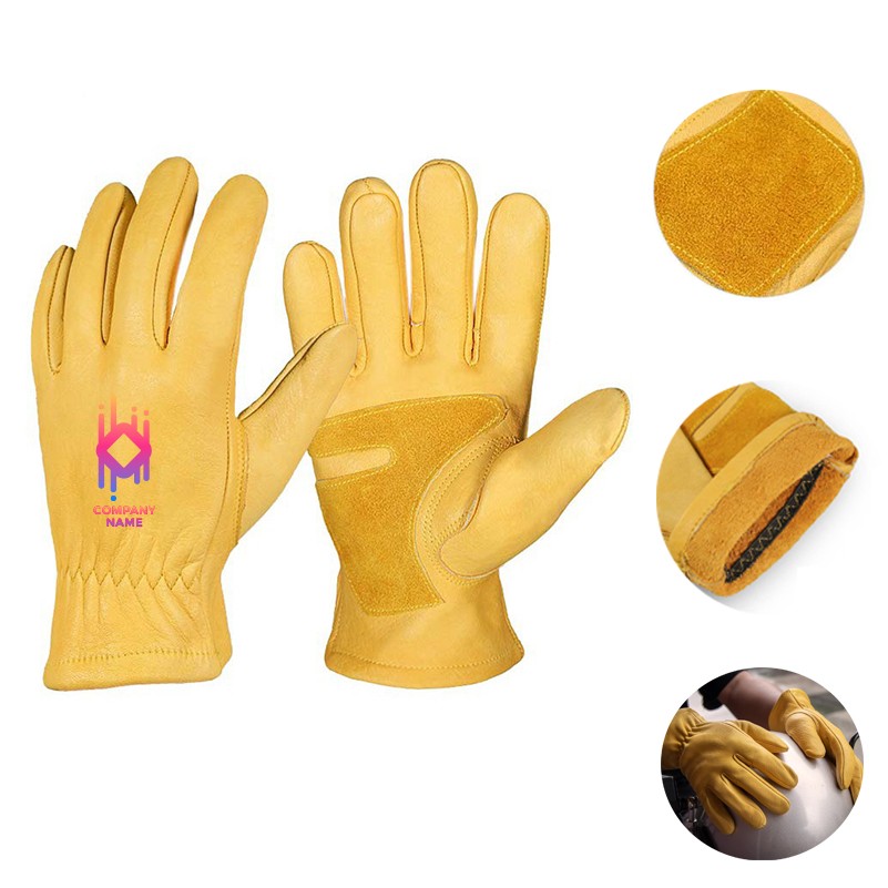 Grade Cowhide Leather Work Gloves 2