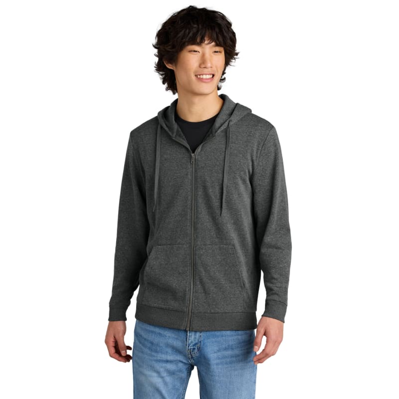 District Perfect Tri Fleece Full-Zip Hoodie, custom hoodie or sweatshirt with logo imprint 2
