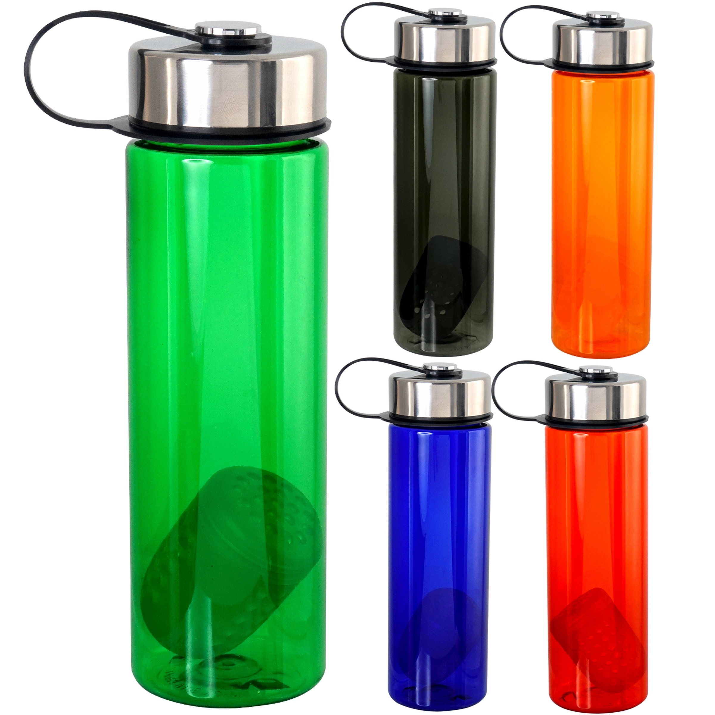 Metal Lanyard Colorful 24 Oz. Bottle with Floating Infuser, custom water bottle with logo imprint 11
