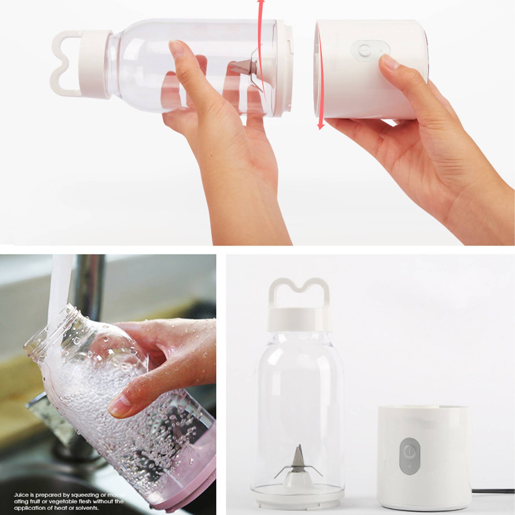 Plastic portable and detachable juicer blender 3