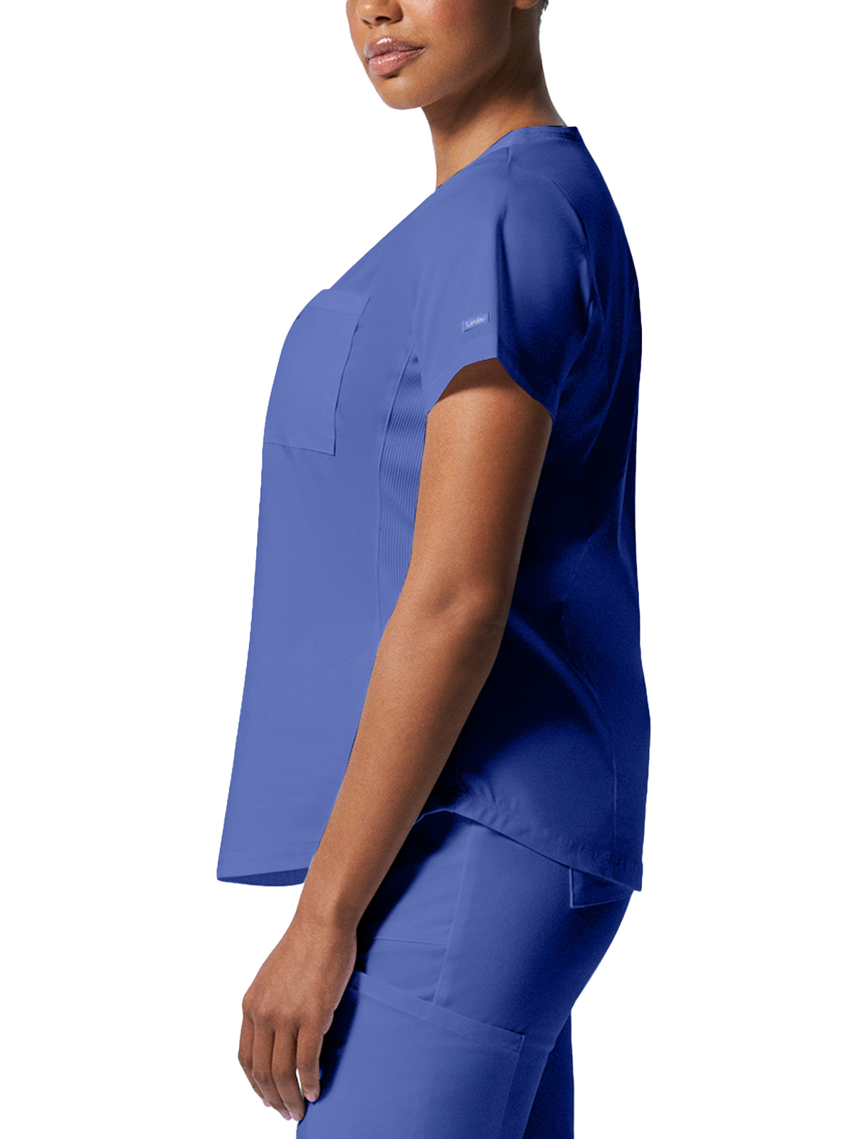Landau - ProFlex - Women's Two-Pocket Back Princess Seamed V-Neck Top 7