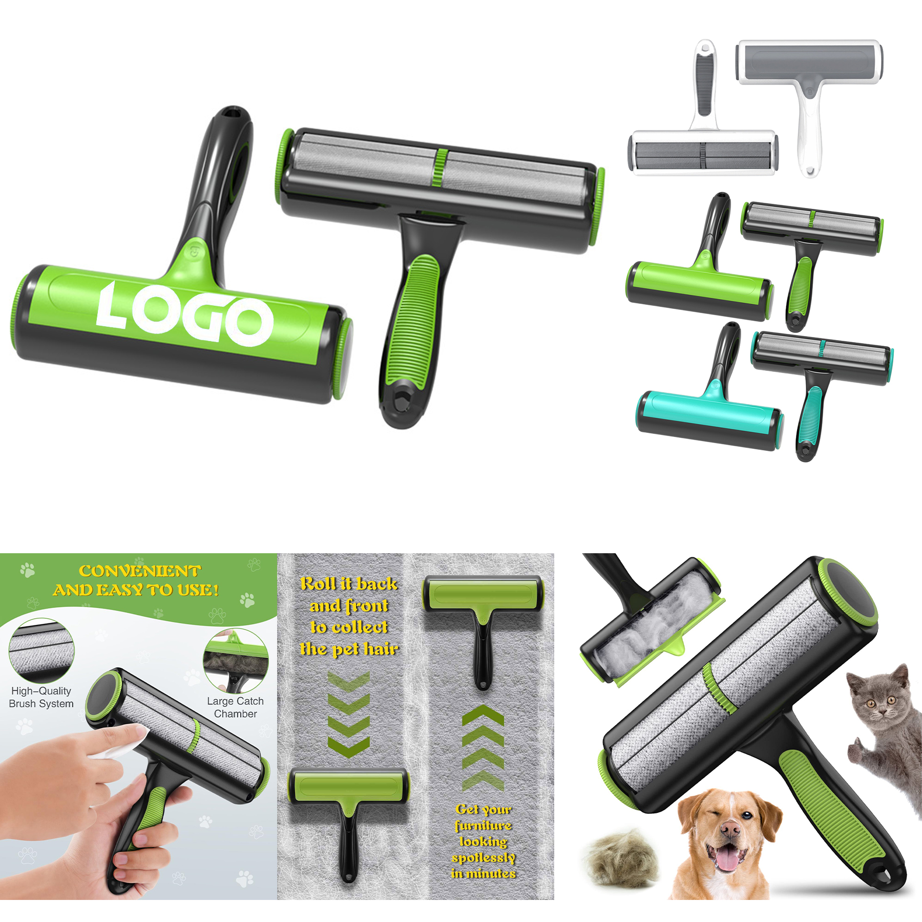 Pet Hair Remover and Reusable Lint Roller 2