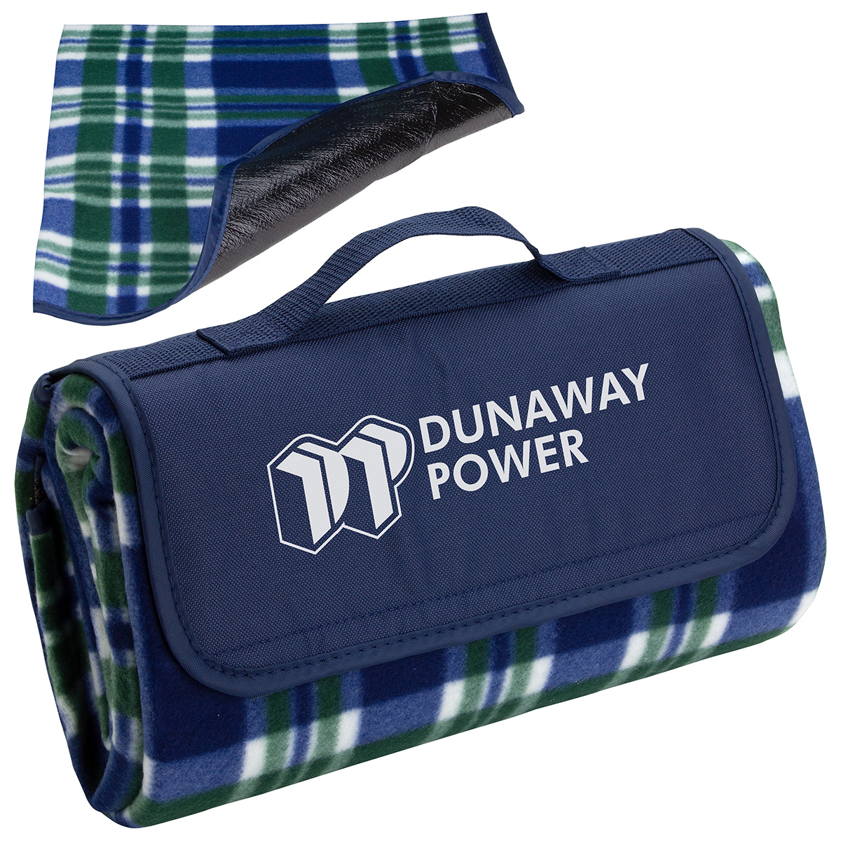 Plaid Barrel Fleece Picnic Blanket 13