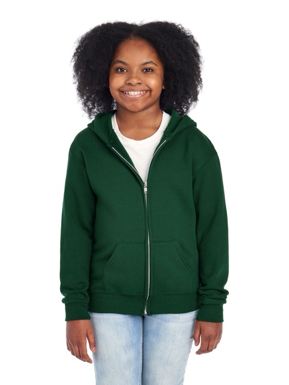 JERZEES NuBlend® Youth Full-Zip Hooded Sweatshirt 12