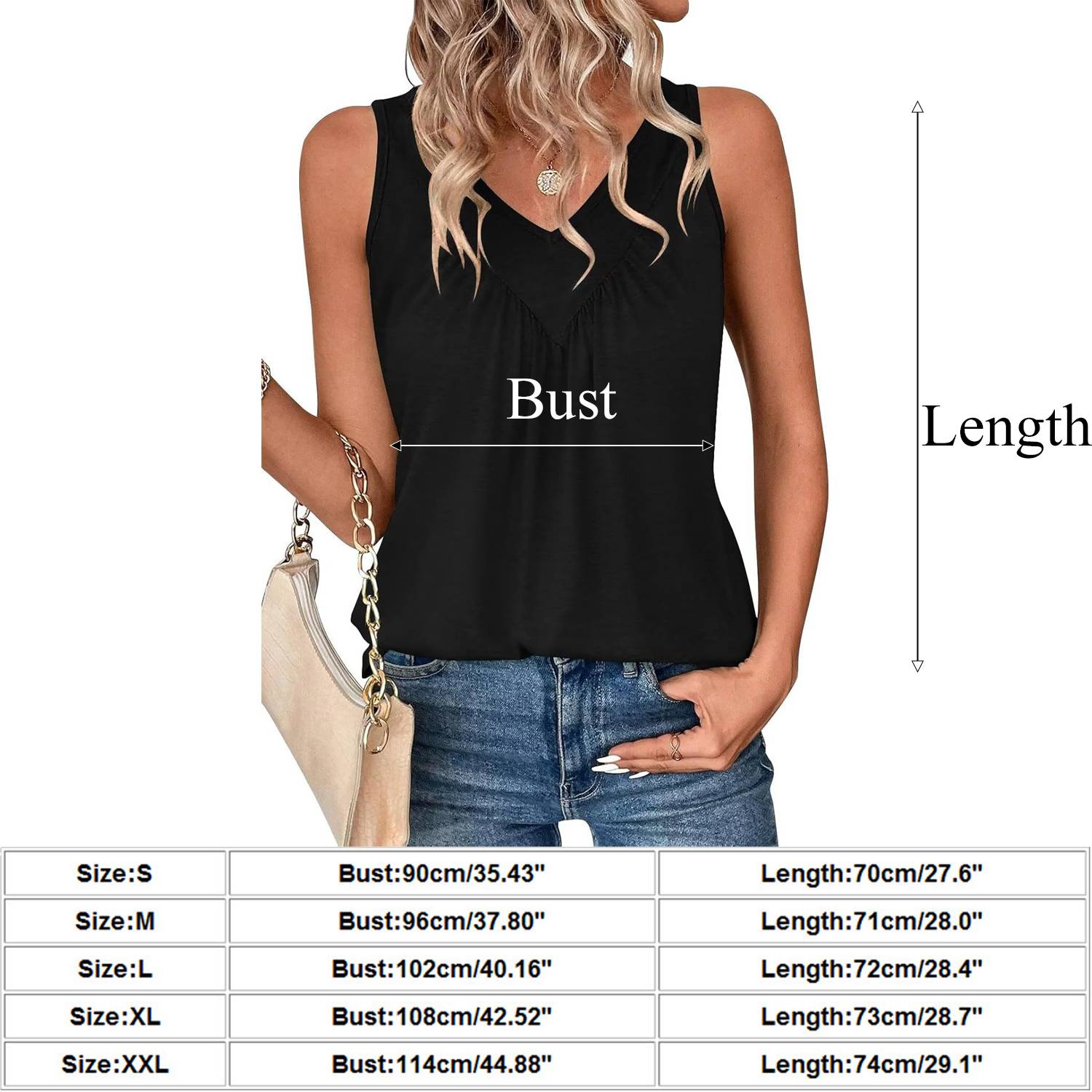 Loose Casual Women V-Neck Sleeveless Vest 15