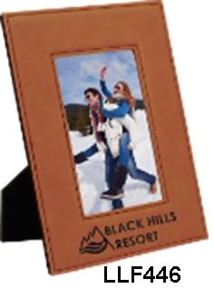 Custom Laser Engraved Rawhide Leatherette Picture Frame