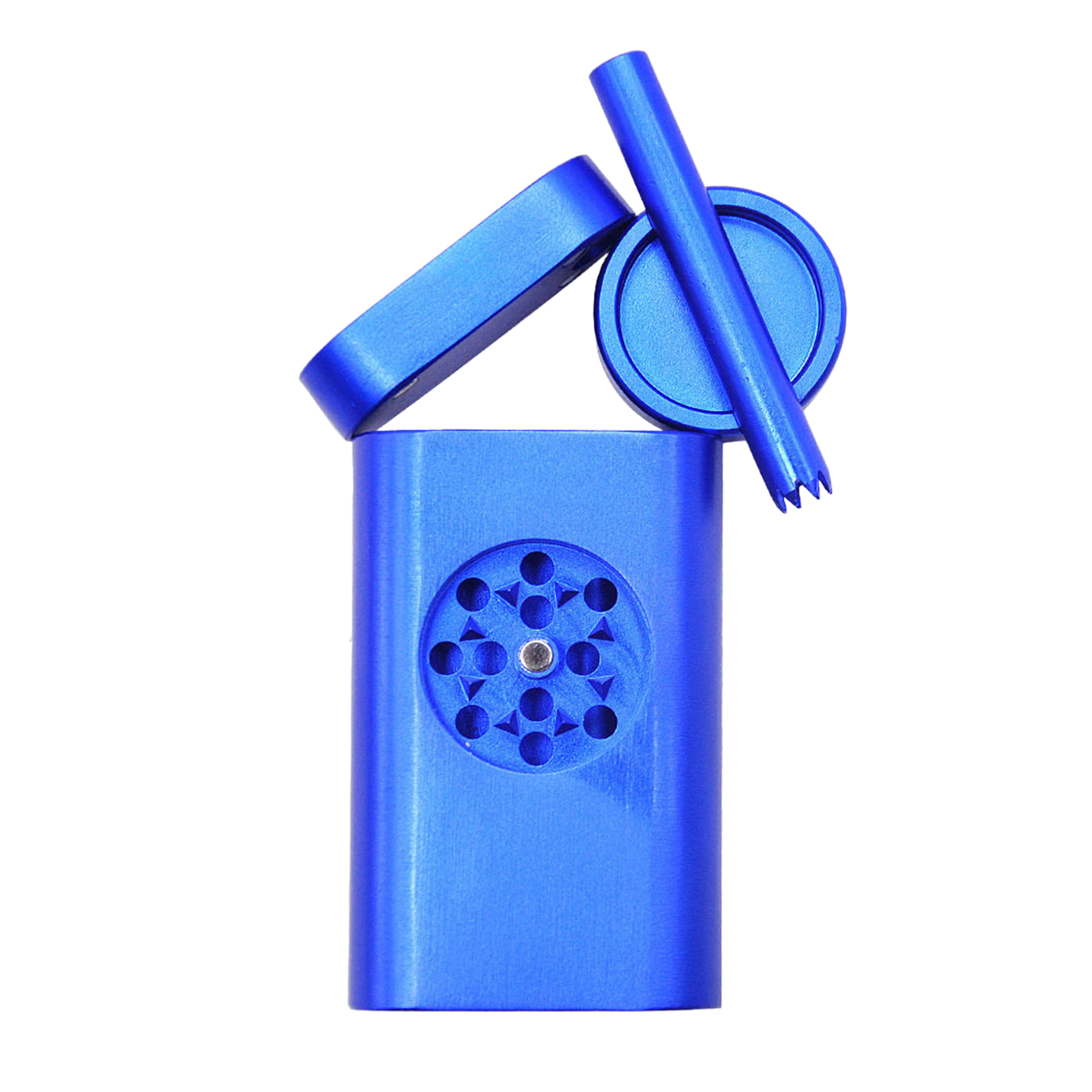 Metal Pipe Grinder Set with Detachable Aluminum Tobacco Box, Ashtray 6