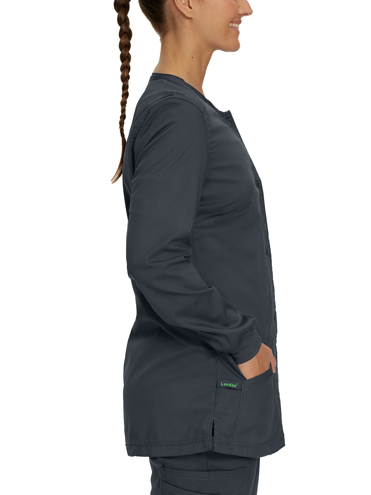 Landau - ProFlex - Women's Three-Pocket Snap Front Jacket 11