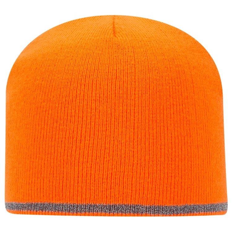 OTTO CAP 9" Classic Knit Beanie w/ Reflective Stripe 11
