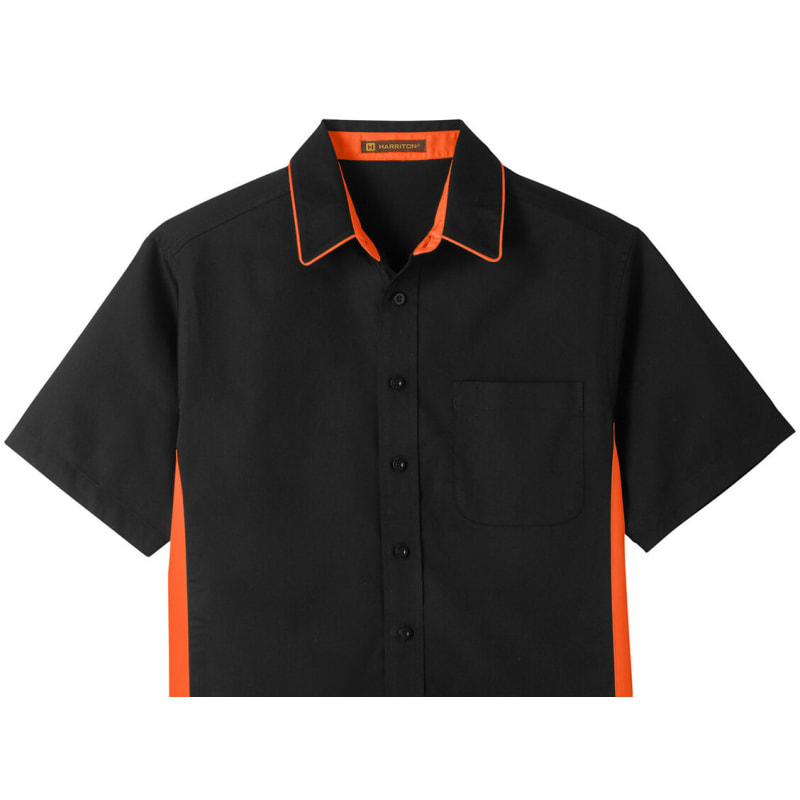 Harriton Men's Tall Flash IL Colorblock Short Sleeve Shirt 26