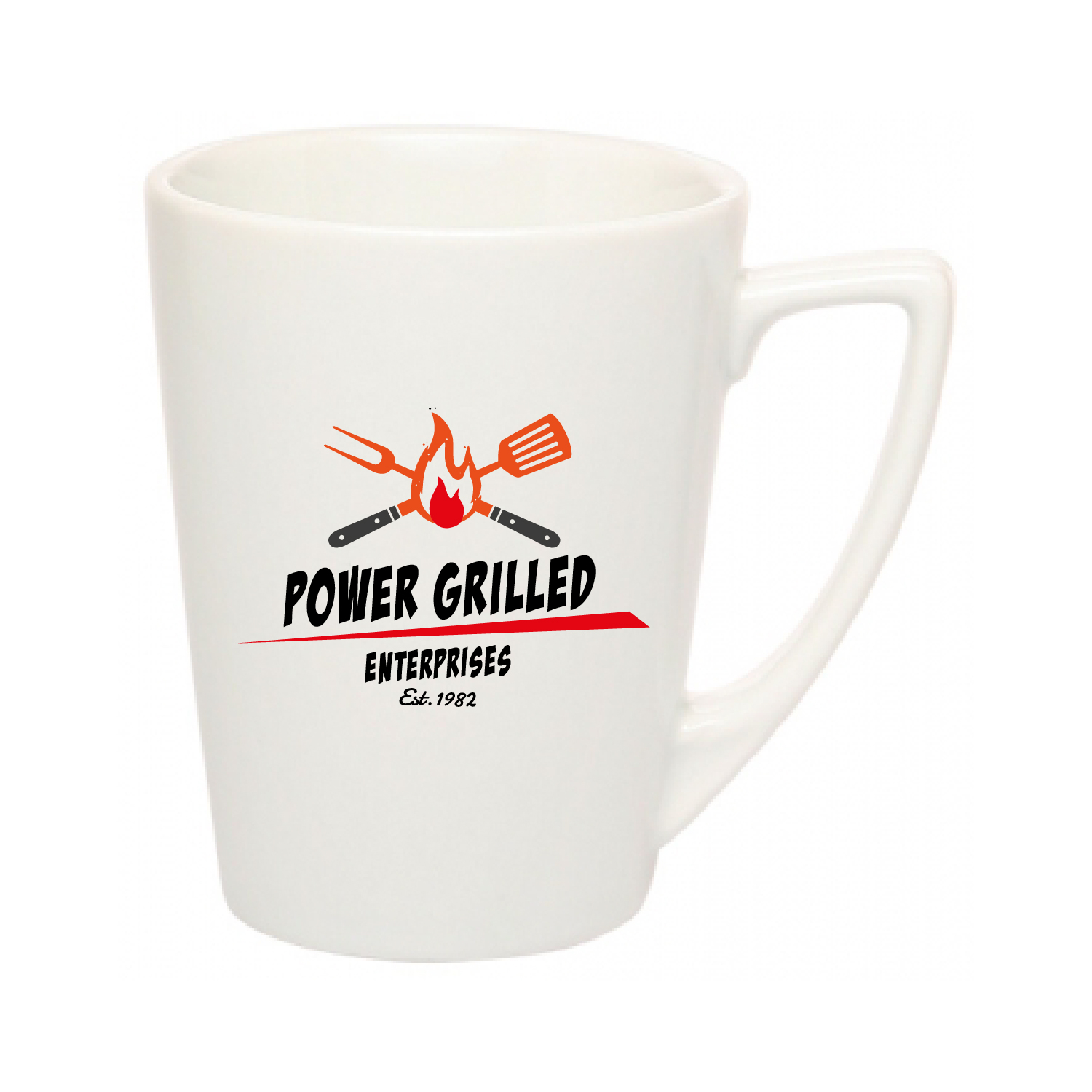 10 oz. Latte Beans Mug (Full Color Imprint) 1
