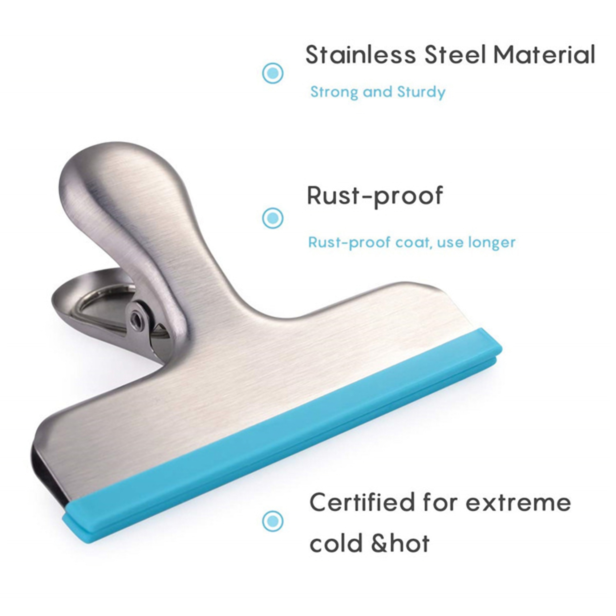 Silicone Tipped Stainless Steel Clip 5