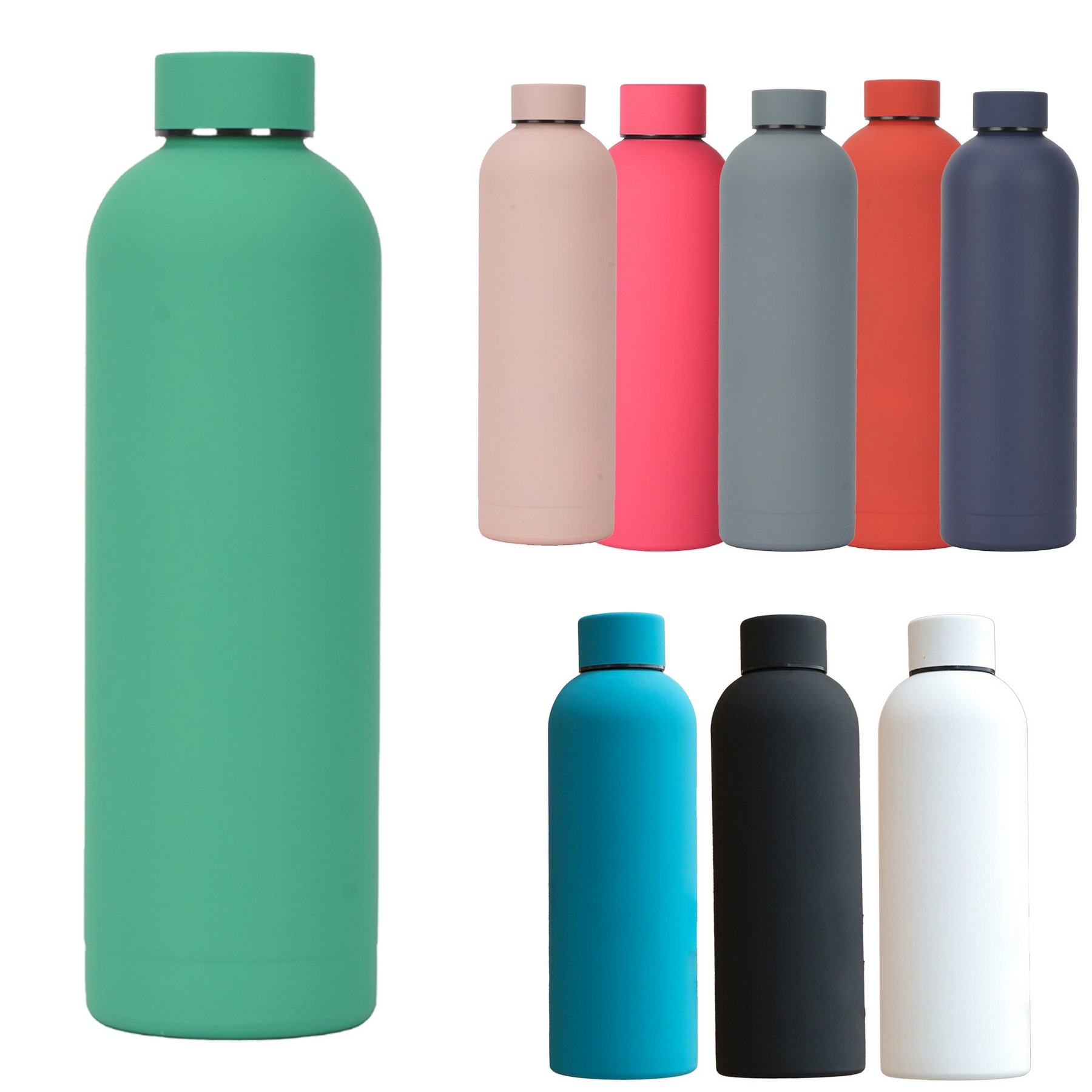 Outdoor Sports Rubber Paint Frosted Water Bottle 4