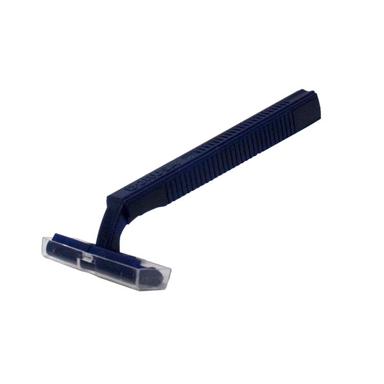 4" Navy Blue Twin Blade Razor 1