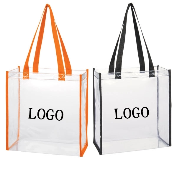 Clear Vinyl Stadium Compliant Tote Bag 2