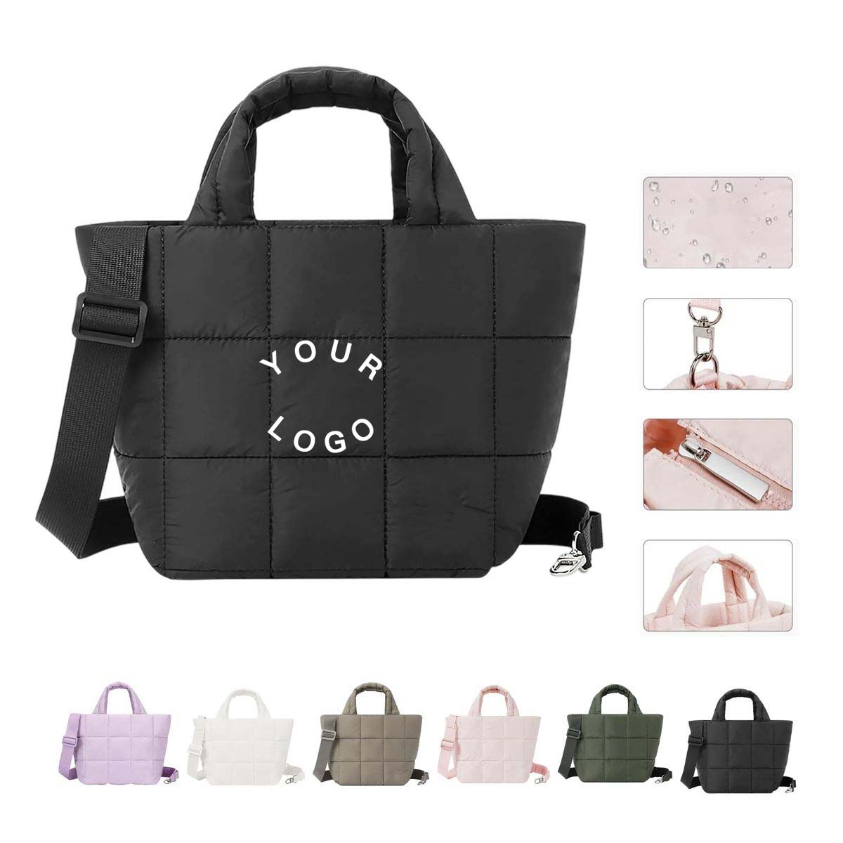 Casual Quilted Shoulder Bag with Vintage Design 4