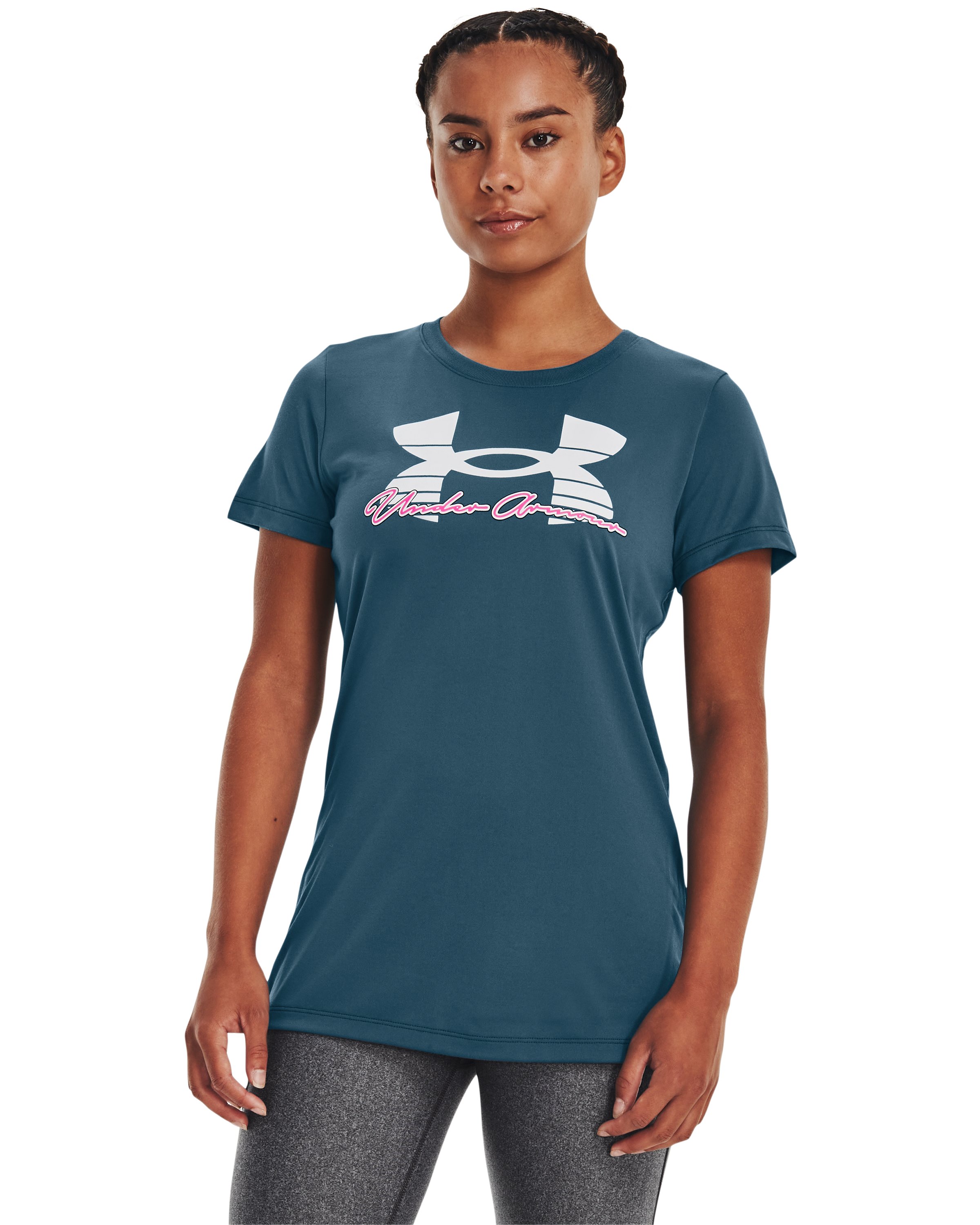UA Tech Script Women's Short Sleeve 6