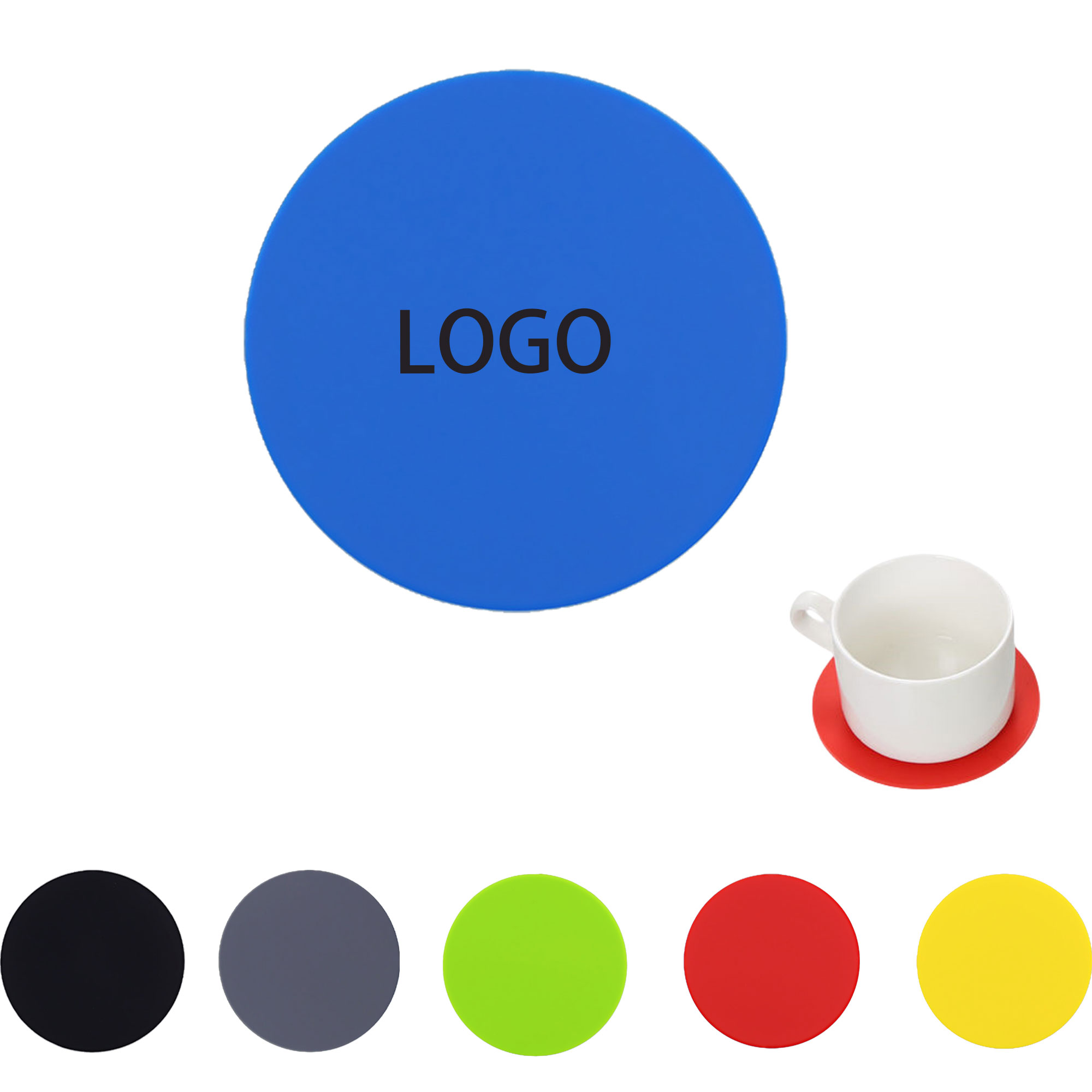Round Silicone Insulation Coaster 1