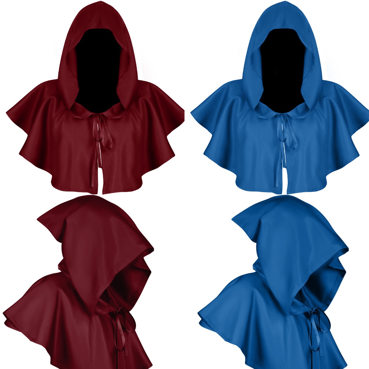 Halloween Grim Reaper Cloak Role Play Cape with Hooded 4