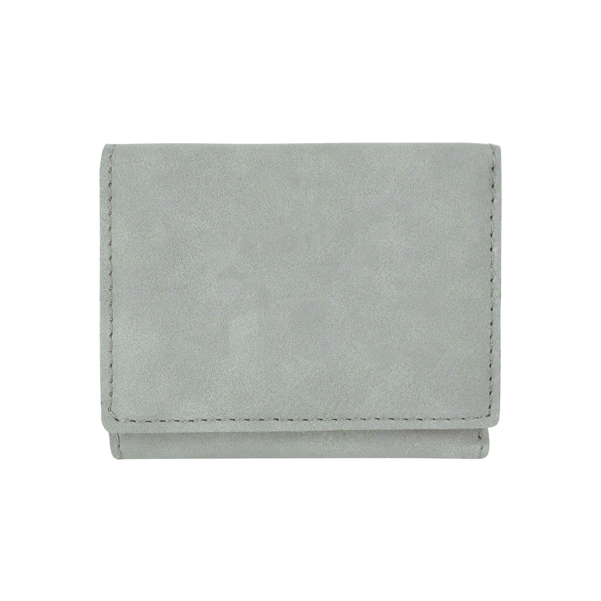 Gray Leatherette Trifold Wallet 2