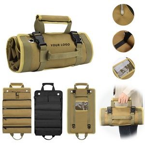 Heavy Duty Roll Up Tool Bag Organizer With 6 Tool Pouches 4