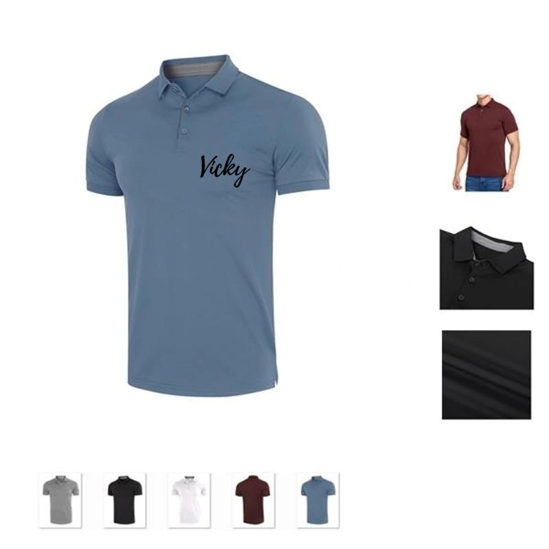 Men Dry Fit Golf Polo Shirts 9