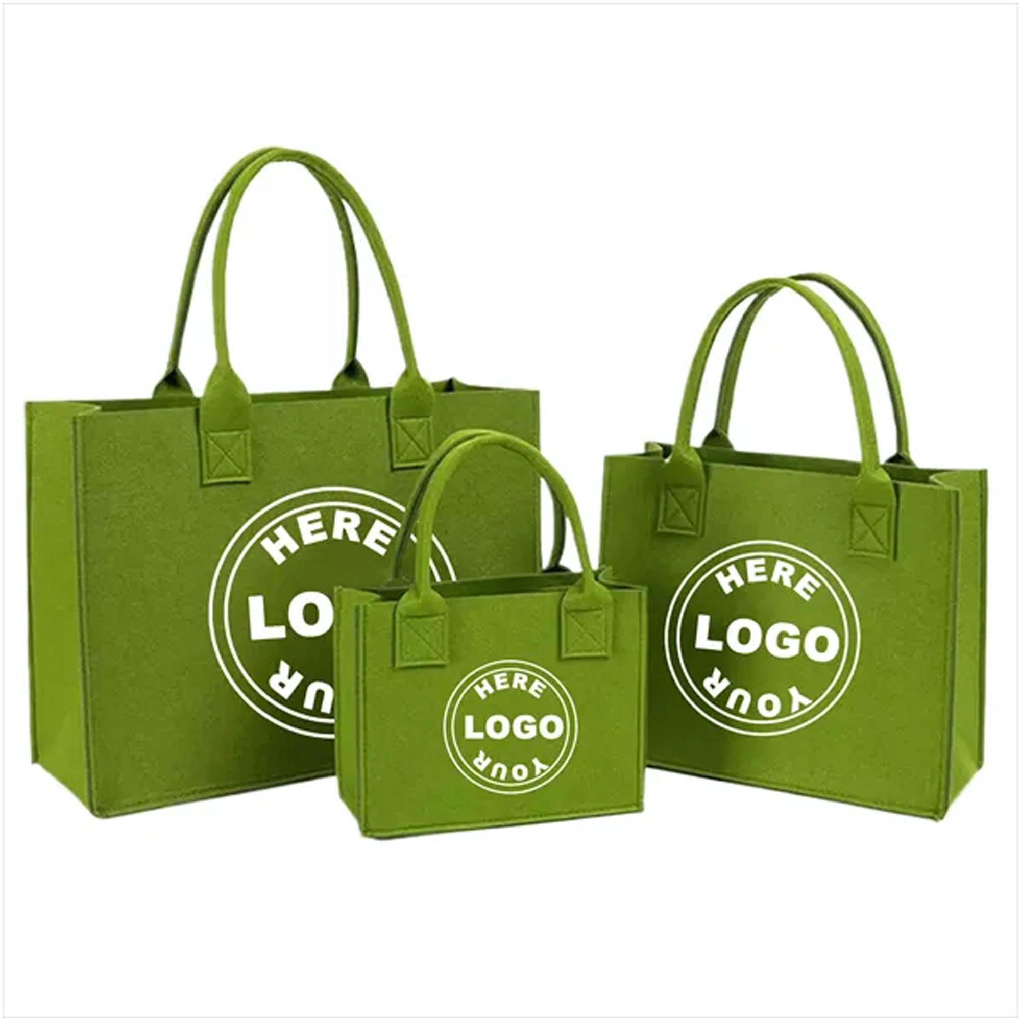 Felt Tote Bag, custom tote bag with logo imprint 1