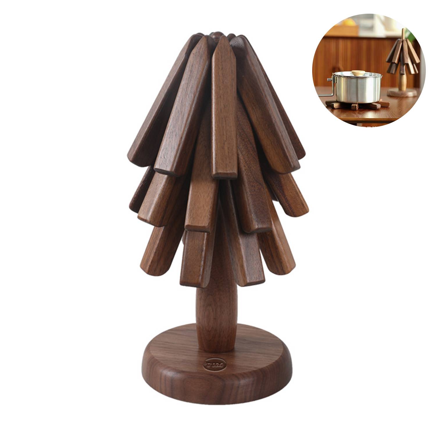 Walnut Wood Coster Pad 2
