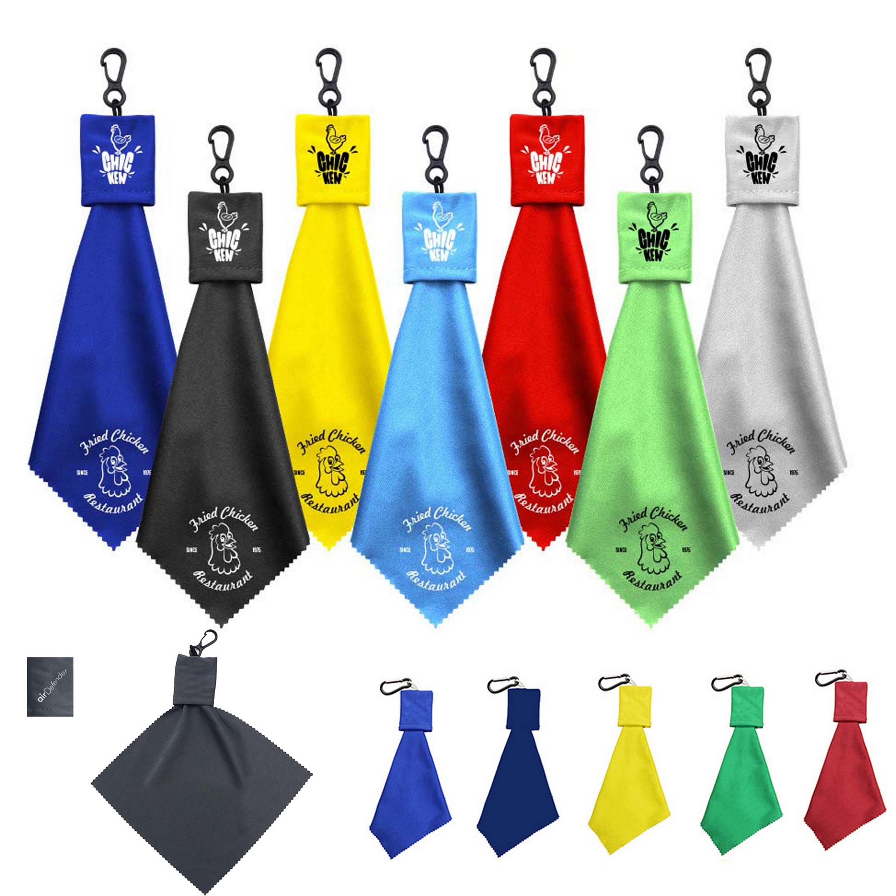 Eyeglasses Cleaning Microfiber Cloth Keychain Pouch 1