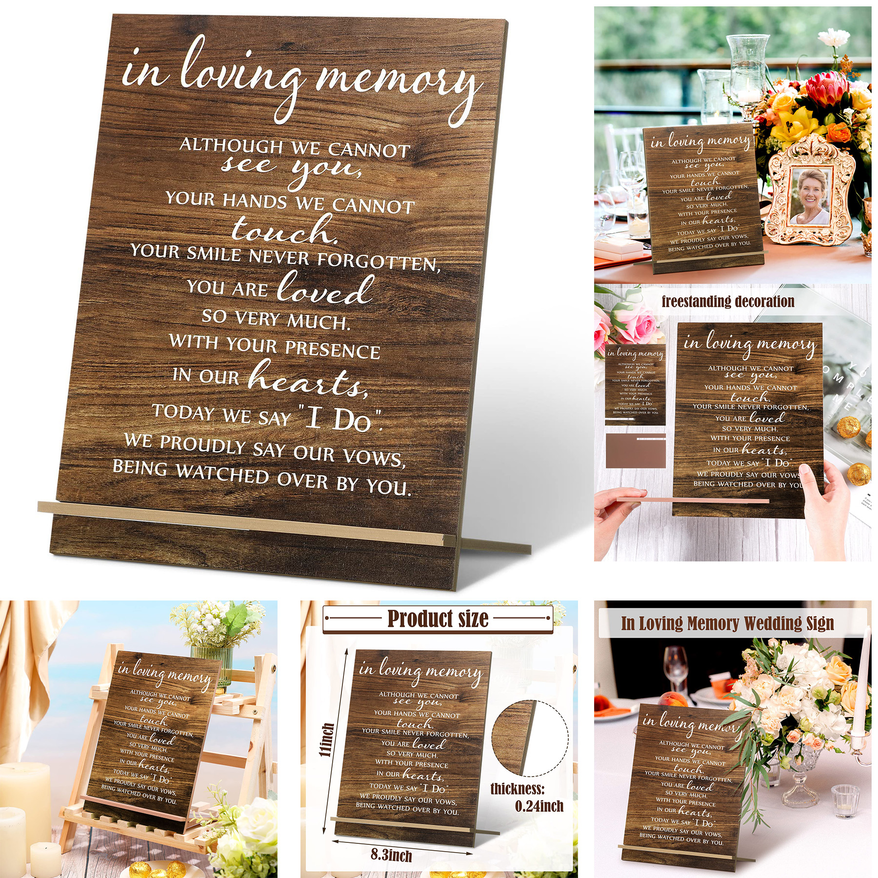 Memorial Table Sign for Wedding