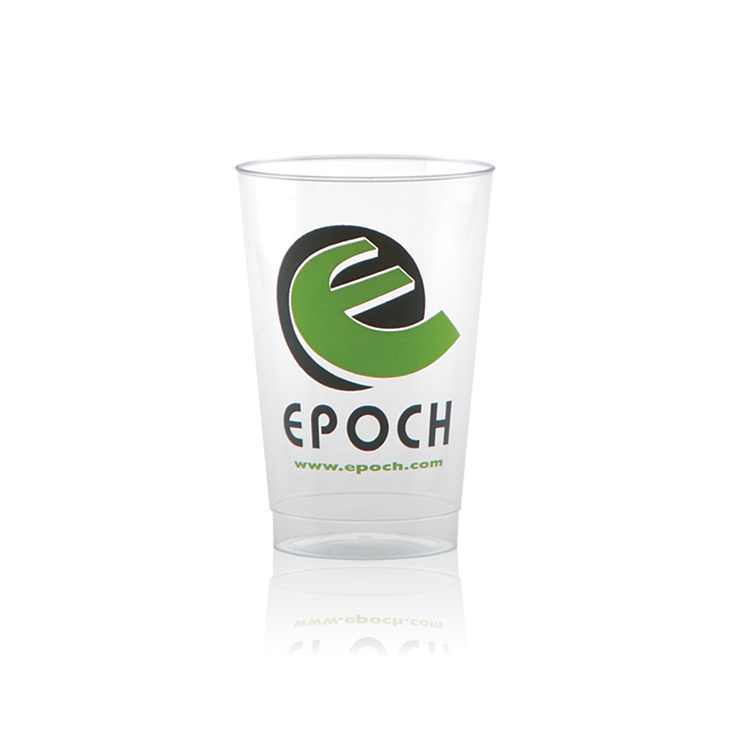 12 oz Hard Plastic Smooth Cup Clear Tradition Print 1