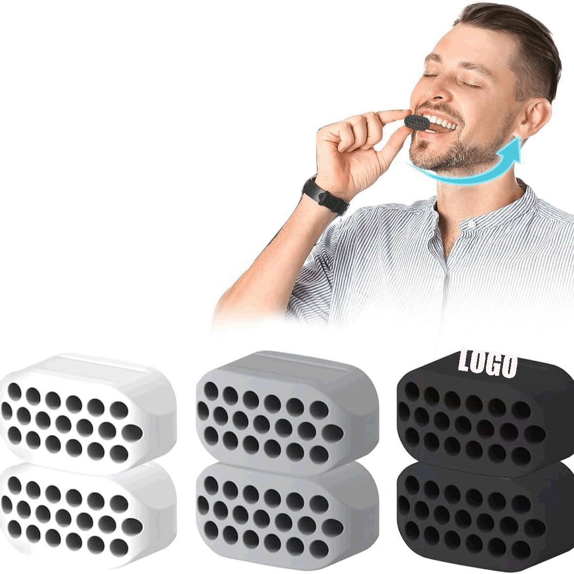 Jaw Exerciser / Silicone Jaw Trainer & Jawline Exerciser Shaper 2