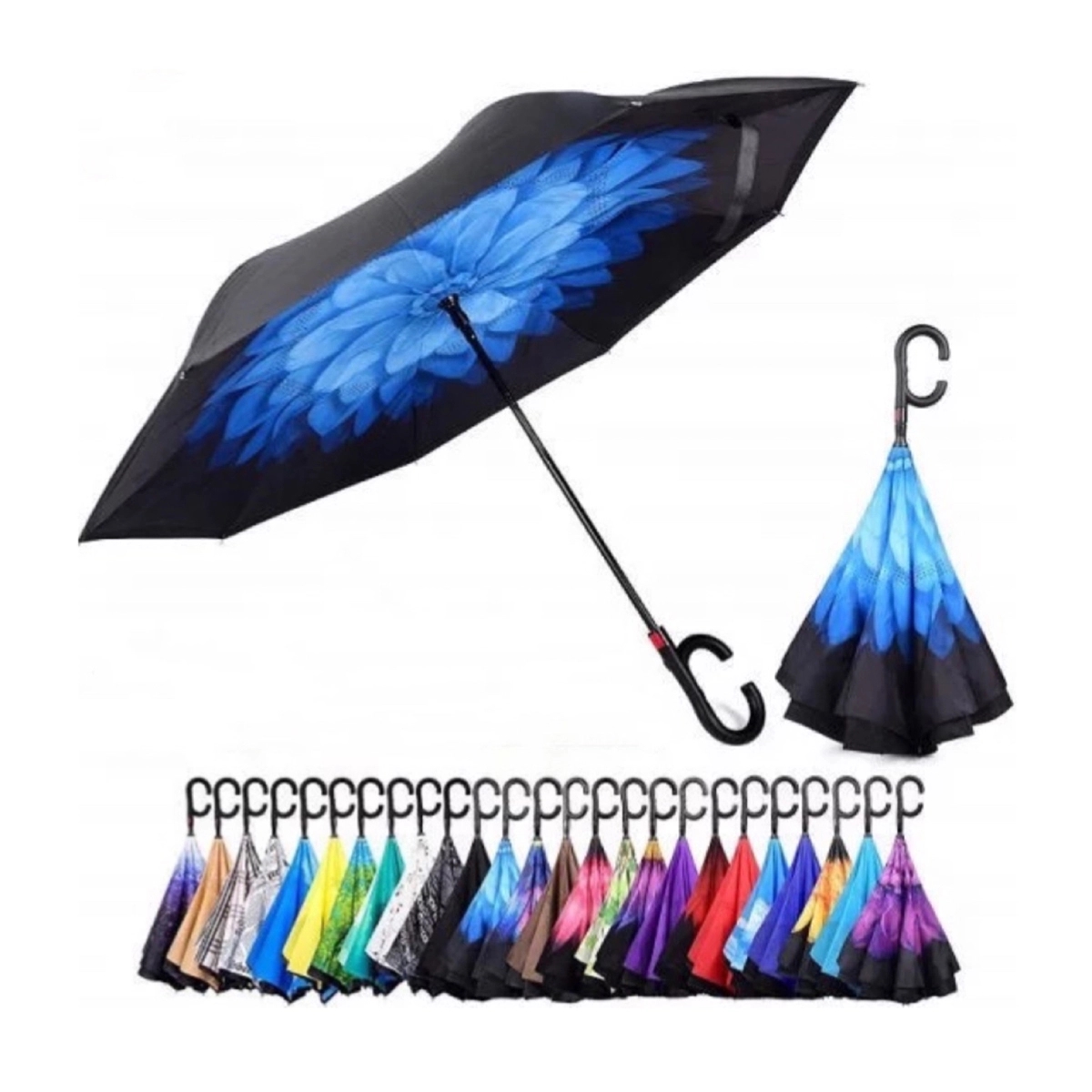 49" Full Color Inverted Umbrella