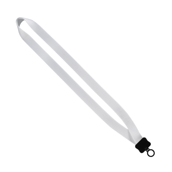 3/4" Smooth Nylon Lanyard with Plastic Clamshell & O-Ring 16