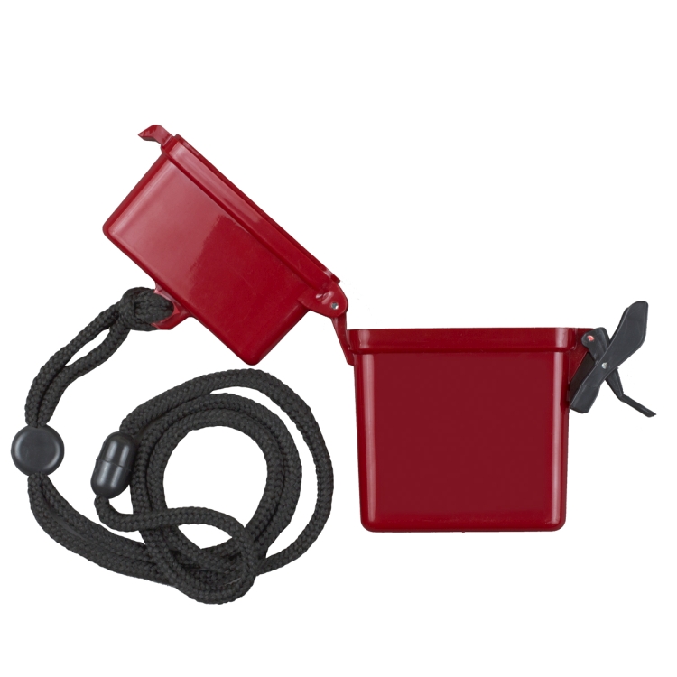 "EZ Carry" Ultra Thin Hard Plastic Hinged Top Waterproof Container with Breakaway and Adjustable Nec 7