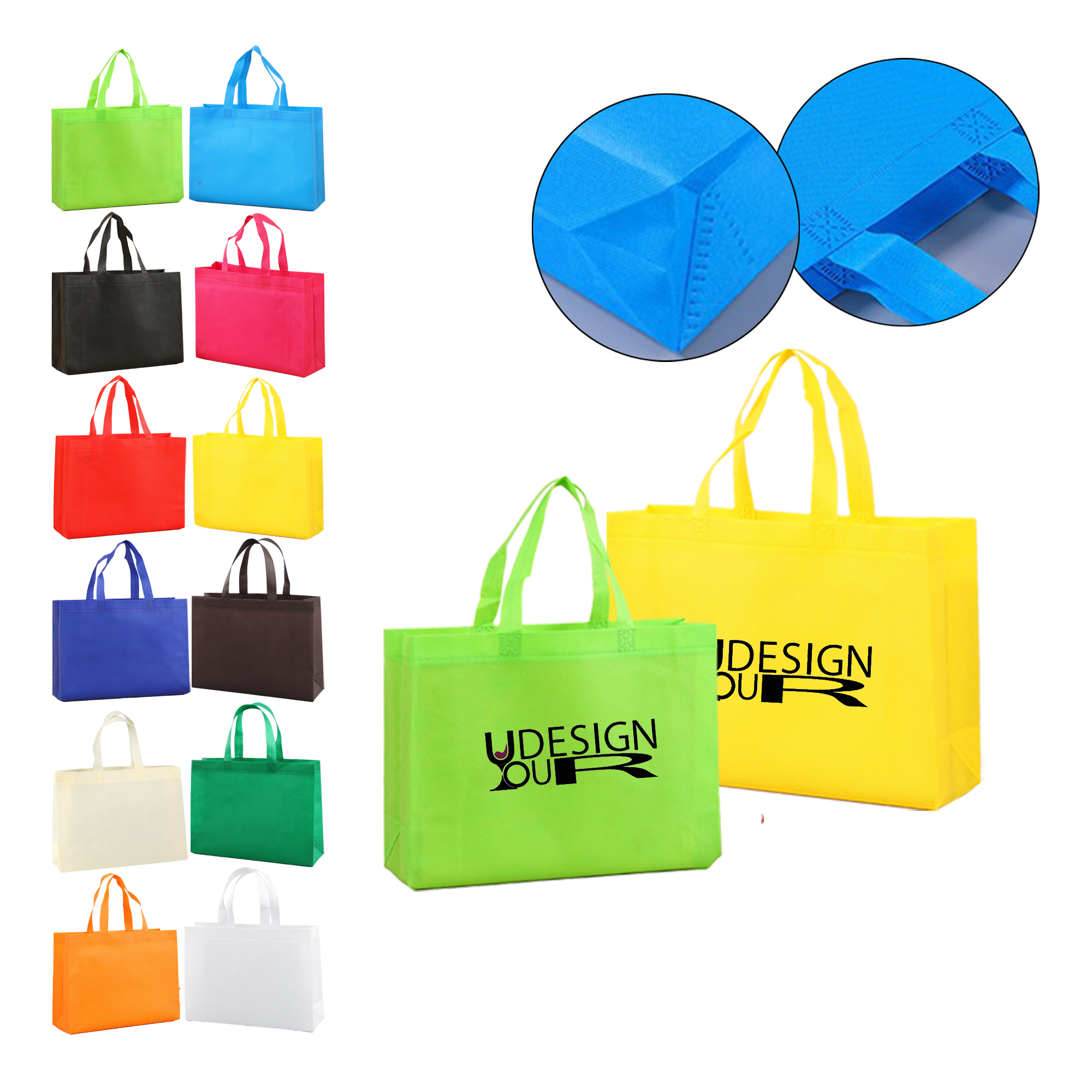 Large Non-Woven Grocery Tote Bag 1