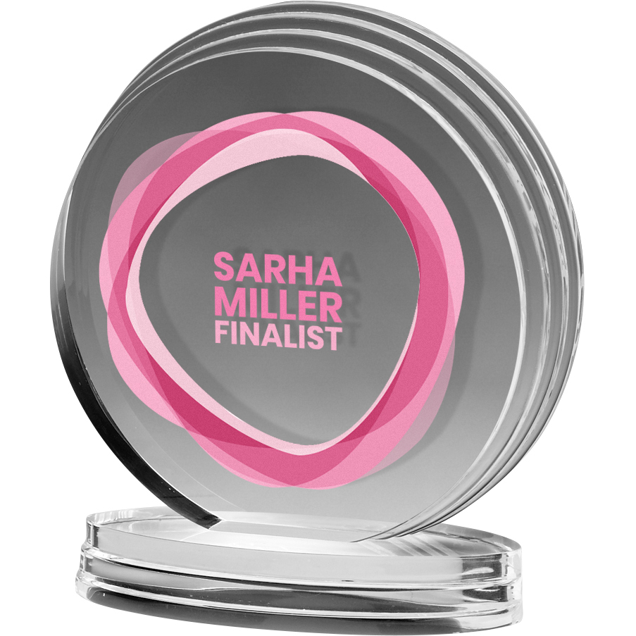 Small Circle Legend Award (5 1/4"x 5 3/4"x 3/4") Full Colour PhotoImage