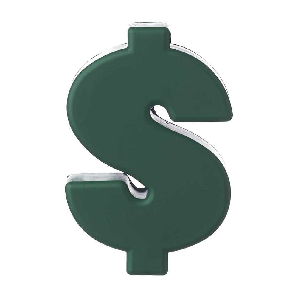 Money Sign Shaped Stress Balls