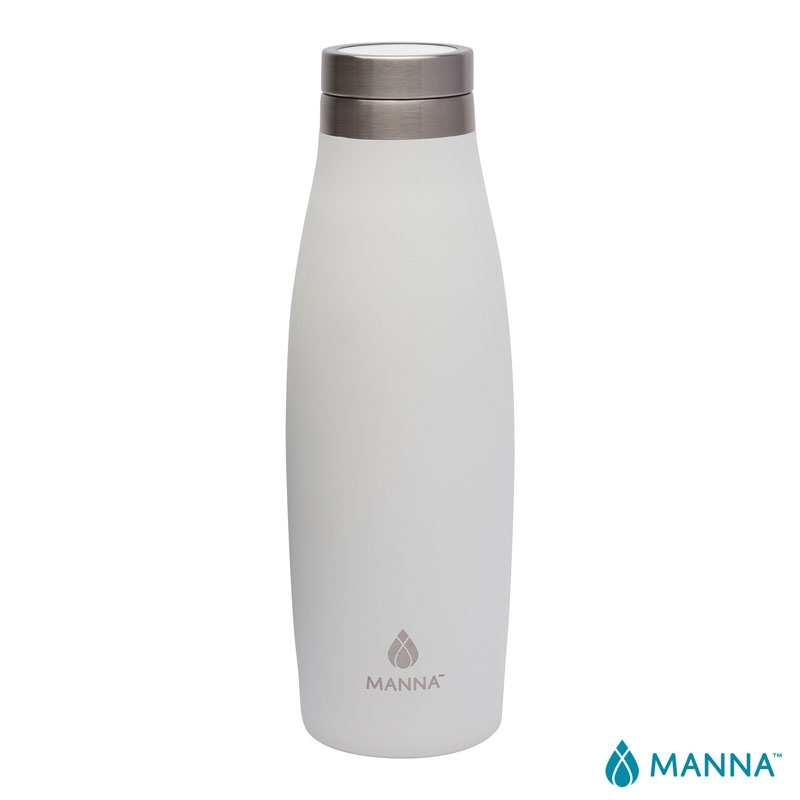 Manna™ 18 oz. Oasis Stainless Steel Water Bottle w/ Marble Lid 9