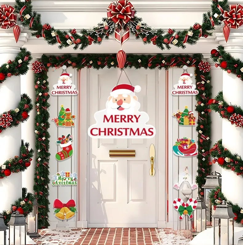 Custom Christmas Halloween Party Door Cover 5