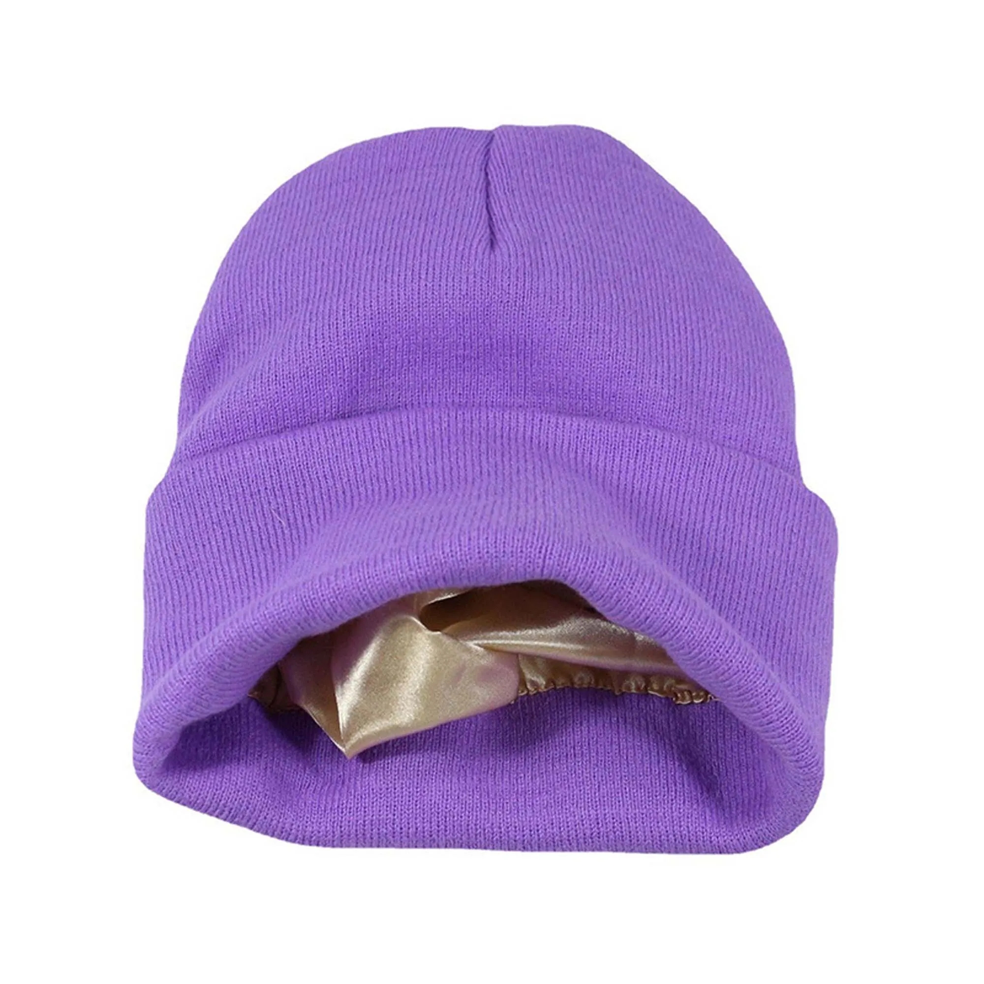 Kinitted Beanie Cap With Satin Lined 14
