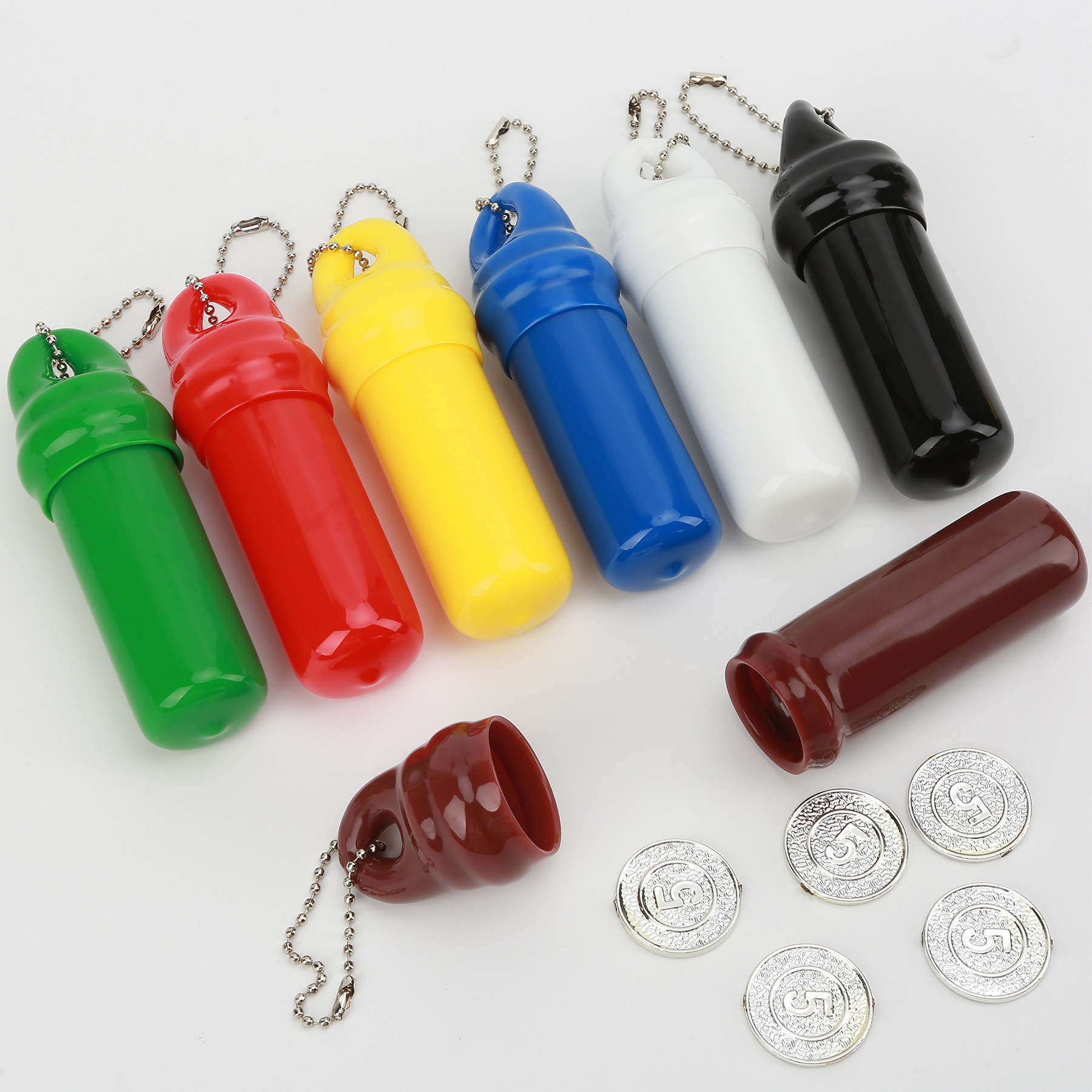 Floating Promotional Keytainer With Beaded Ball Chain 5