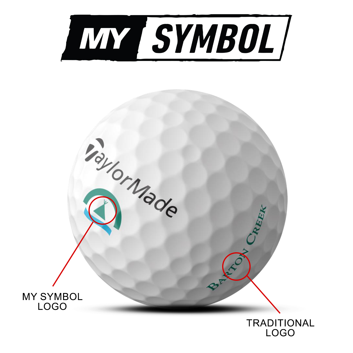 TaylorMade TP5 MySymbol Golf Balls 2