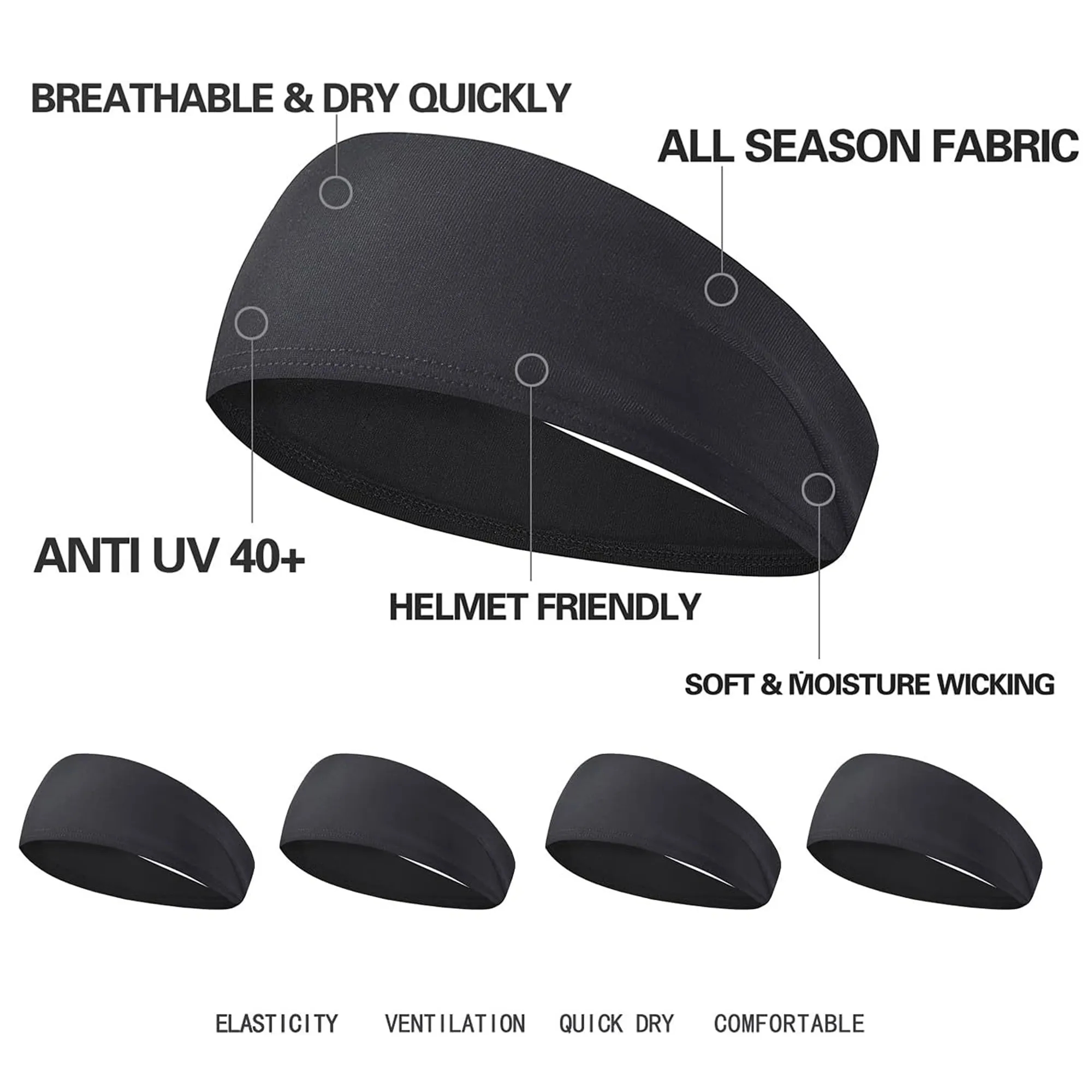 Anti-Slip Sweatproof Sports Headband 2