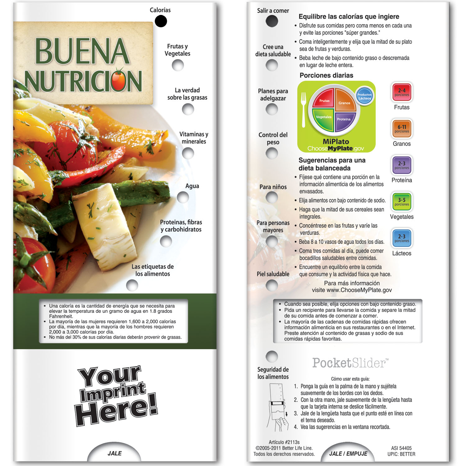 Pocket Slider - Good Nutrition (Spanish) 2