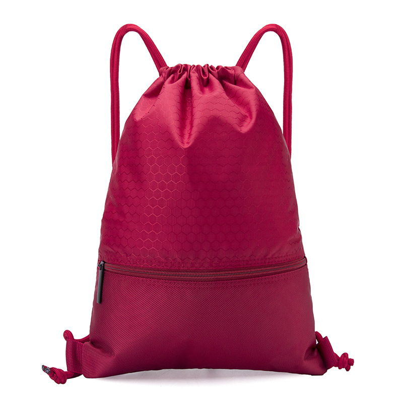 Drawstring Backpack / Zipper 3